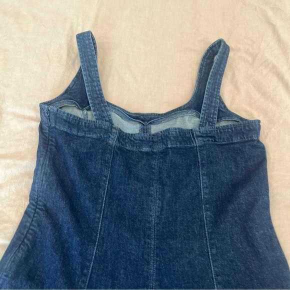 Sold GAP Blue Halter Sheath Maxi Dress - Picture 11 of 14